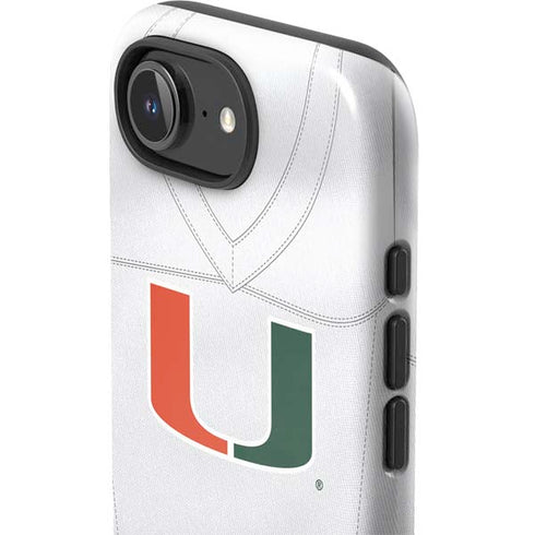 University of Miami White Jersey iPhone 16e Impact Case
