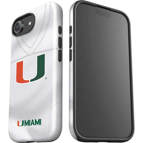 University of Miami White Jersey iPhone 16e Impact Case
