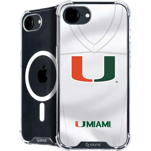 University of Miami White Jersey iPhone 16e MagSafe Case