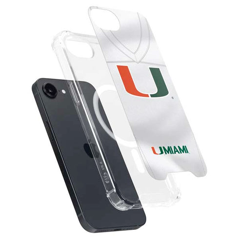University of Miami White Jersey iPhone 16e MagSafe Case