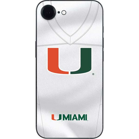 University of Miami White Jersey iPhone 16e Skin