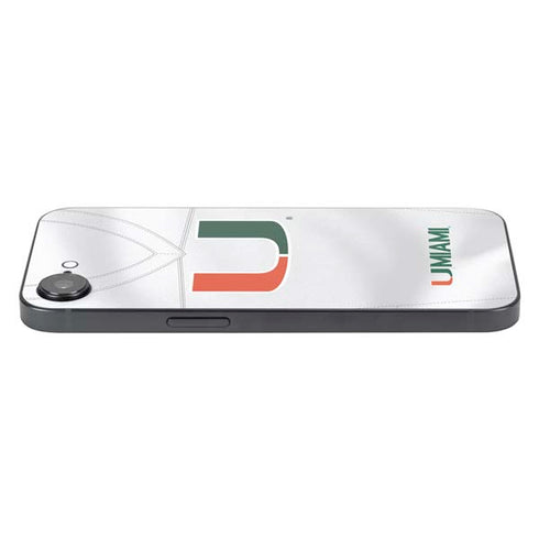 University of Miami White Jersey iPhone 16e Skin
