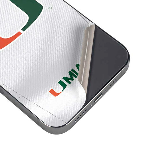 University of Miami White Jersey iPhone 16e Skin