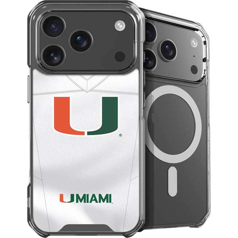 University of Miami White Jersey iPhone 18 Pro MagSafe Case