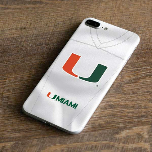 University of Miami White Jersey iPhone 7 Plus Skin