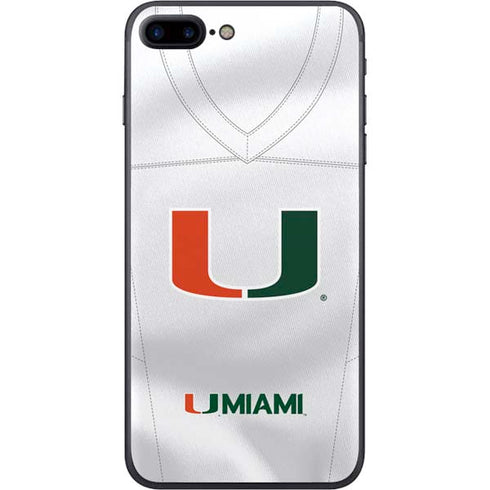 University of Miami White Jersey iPhone 8 Plus Skin