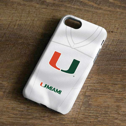 University of Miami White Jersey iPhone 8 Pro Case