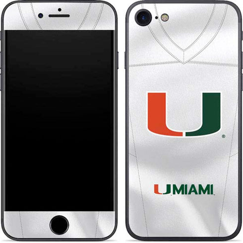 University of Miami White Jersey iPhone 8 Skin