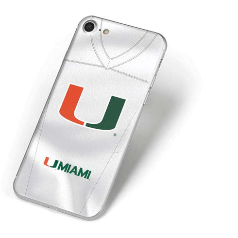 University of Miami White Jersey iPhone 8 Skin