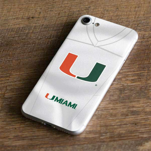 University of Miami White Jersey iPhone 8 Skin