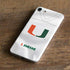 University of Miami White Jersey iPhone 8 Skin