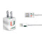 University of Miami White Jersey iPhone Charger (5W USB) Skin