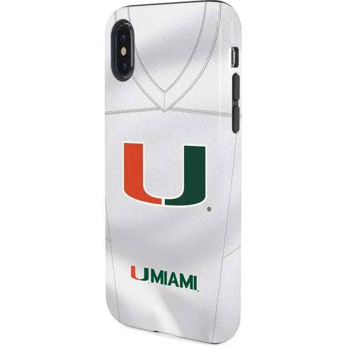 University of Miami White Jersey iPhone X Pro Case