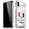 University of Miami White Jersey iPhone X/XS Clear Case