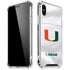 University of Miami White Jersey iPhone X/XS Clear Case
