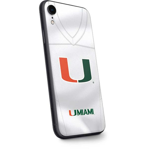 University of Miami White Jersey iPhone XR Skin