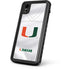 University of Miami White Jersey iPhone XR Waterproof Case