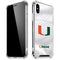 University of Miami White Jersey iPhone XS Max Clear Case