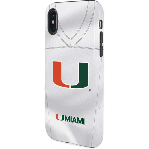 University of Miami White Jersey iPhone XS Pro Case