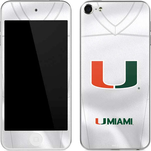 University of Miami White Jersey Apple iPod Skin