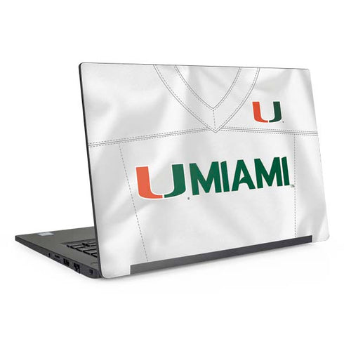 University of Miami White Jersey Dell Latitude Skin