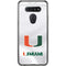 University of Miami White Jersey LG K51/Q51 Clear Case