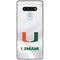 University of Miami White Jersey LG Stylo 6 Clear Case
