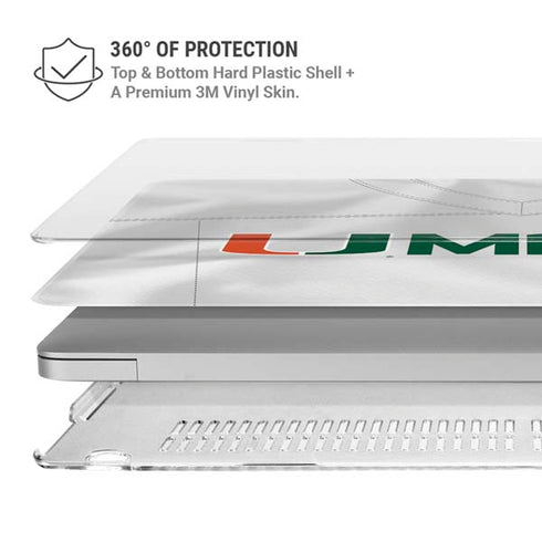 University of Miami White Jersey MacBook Air 13in (2020) Case plus Skin
