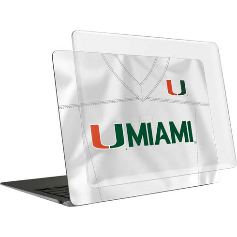 University of Miami White Jersey MacBook Air 13in M1 (2021) Case plus Skin