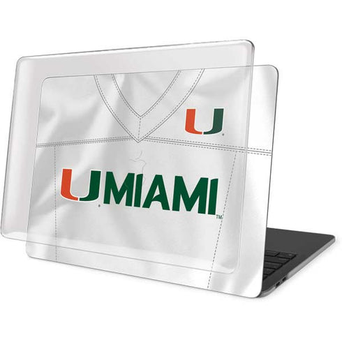 University of Miami White Jersey MacBook Pro 13in (2020) Case plus Skin