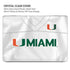 University of Miami White Jersey MacBook Pro 13in (2020) Case plus Skin