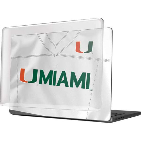 University of Miami White Jersey MacBook Pro 14in (2021-24) Case plus Skin