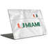 University of Miami White Jersey MacBook Skins