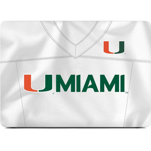 University of Miami White Jersey Apple MacBook Pro 16-inch Skin