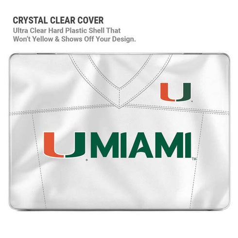 University of Miami White Jersey MacBook Pro 16in (2021-25) Case plus Skin