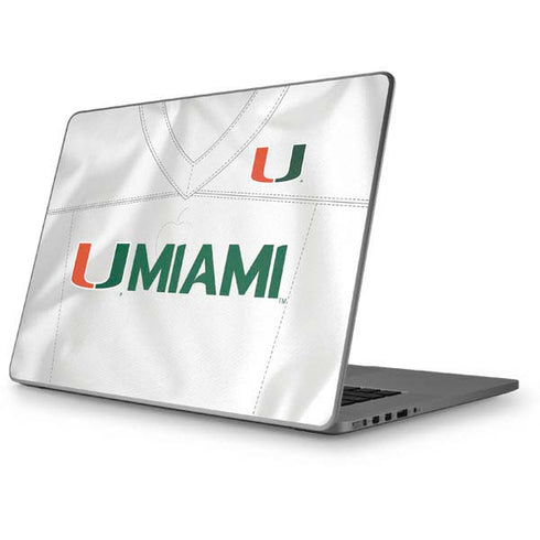University of Miami White Jersey Apple MacBook Pro 17-inch Skin