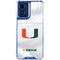 University of Miami White Jersey Moto G Play 4G (2024) Clear Case