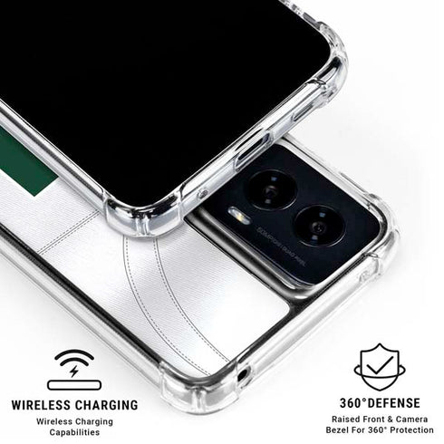 University of Miami White Jersey Moto G Power 5G (2024) Clear Case