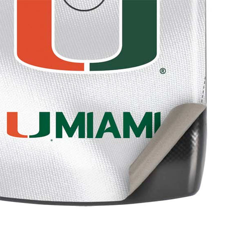 University of Miami White Jersey Motorola RAZR Skin