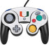 University of Miami White Jersey Nintendo Skins