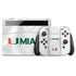 University of Miami White Jersey Nintendo Switch OLED (2021) Skin