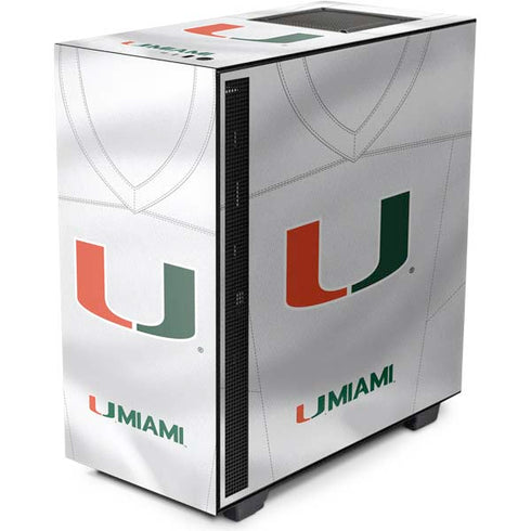 University of Miami White Jersey NZXT H510 Compact ATX Mid-Tower Case Skin