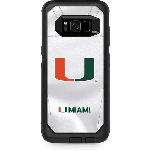 University of Miami White Jersey Otterbox Commuter Galaxy Skin