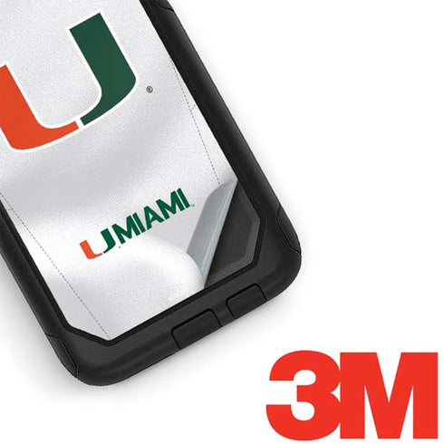 University of Miami White Jersey Otterbox Commuter Galaxy Skin