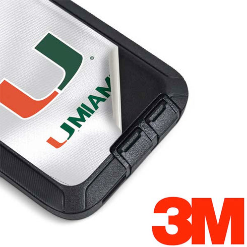 University of Miami White Jersey Otterbox Defender Galaxy Skin