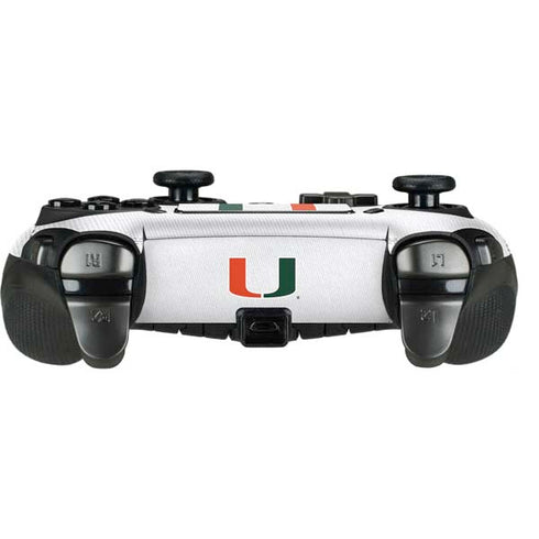 University of Miami White Jersey PlayStation Scuf Vantage 2 Controller Skin