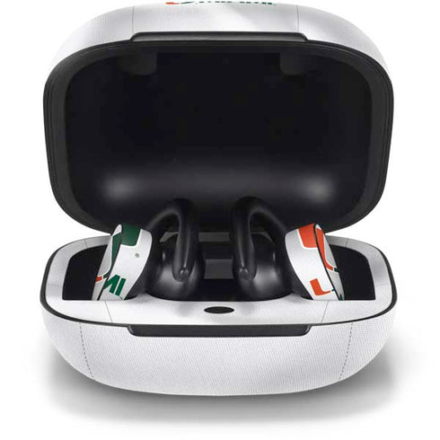 University of Miami White Jersey PowerBeats Pro Skin