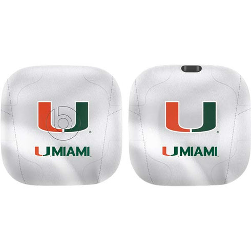 University of Miami White Jersey PowerBeats Pro Skin