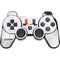 University of Miami White Jersey PS3 Dual Shock wireless controller Skin