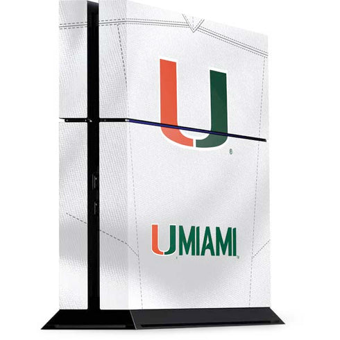 University of Miami White Jersey PlayStation PS4 Skins